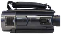Sony HDR-CX550 v detailu shora (Kliknutí zvětší)