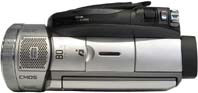 Sony HDR-UX1 při pohledu shora (Klikni pro zvětšení)