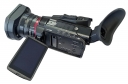 Panasonic HC-X1600: detaily na horní perspektivě stroje