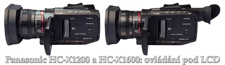 Představované Videokamery Panasonic X1200 a X1600